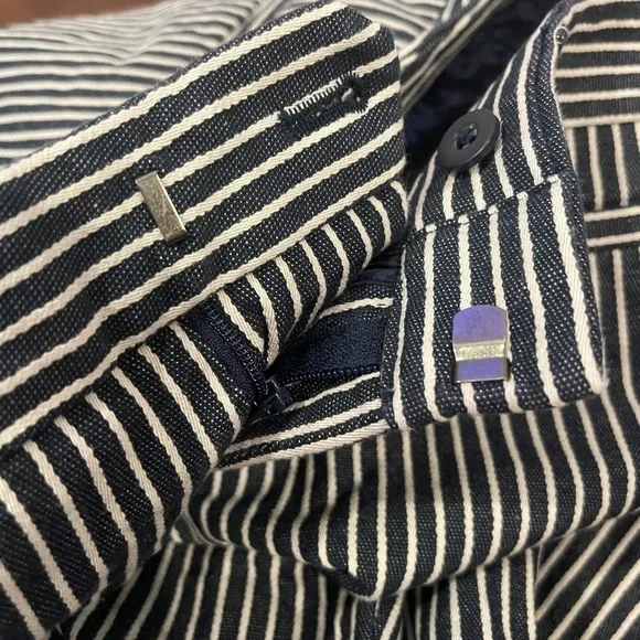 Banana republic Sloan Blue and White Striped Pants 6 - Picture 6 of 9